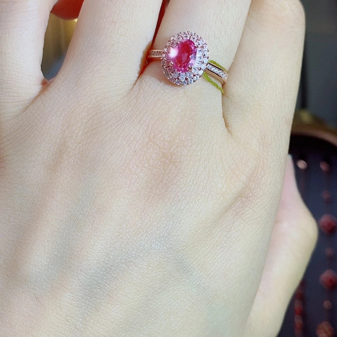 银S925镶嵌蓝宝石戒指