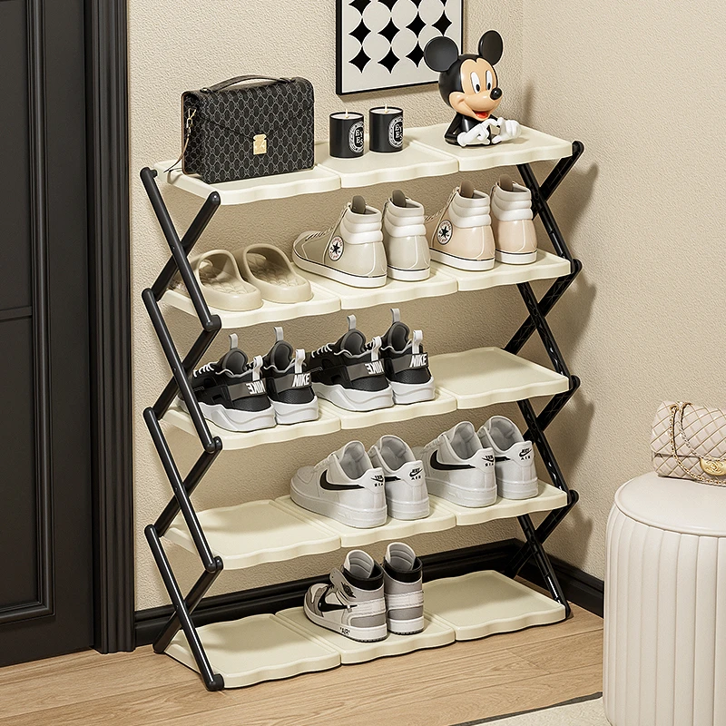 鞋架简易经济型家用门口小鞋柜2025新款宿舍多层折叠鞋子收纳神器