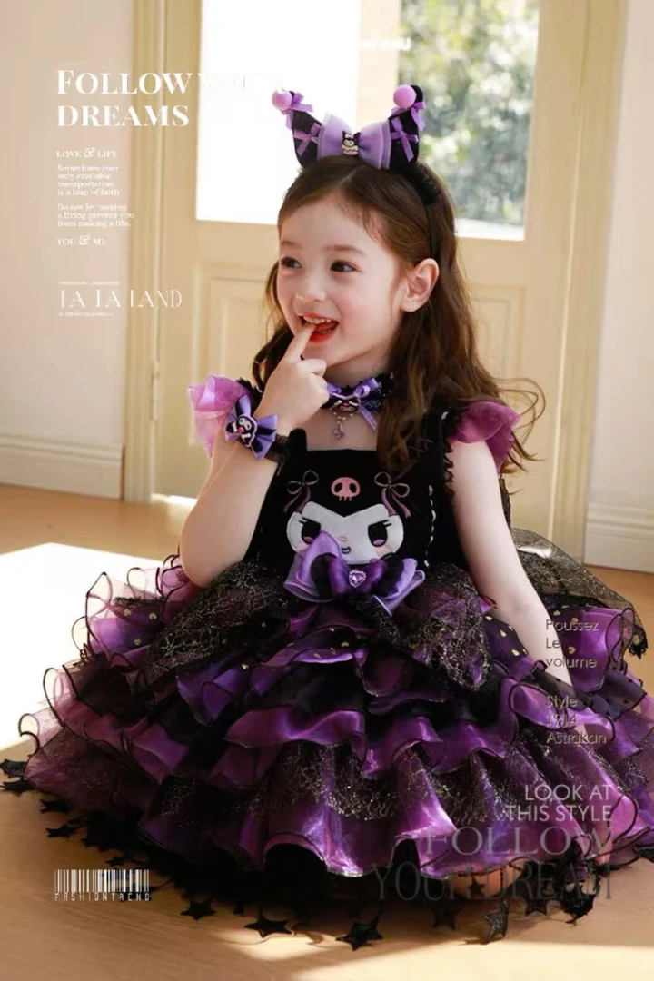 【peachey】重工定制库洛米洛丽塔重工女童四季连衣裙86053