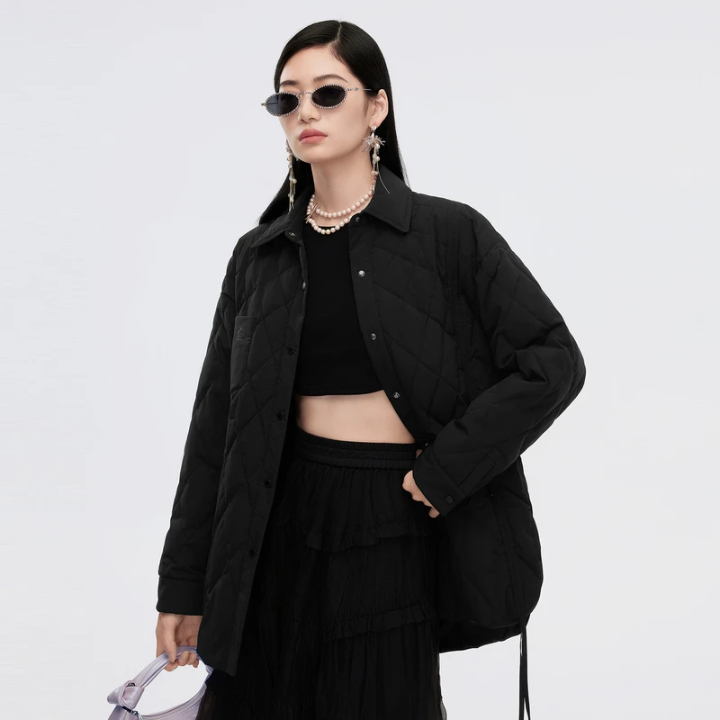 波司登泡芙2024秋季新款女中款新一代轻薄羽羽绒服女款时尚女士