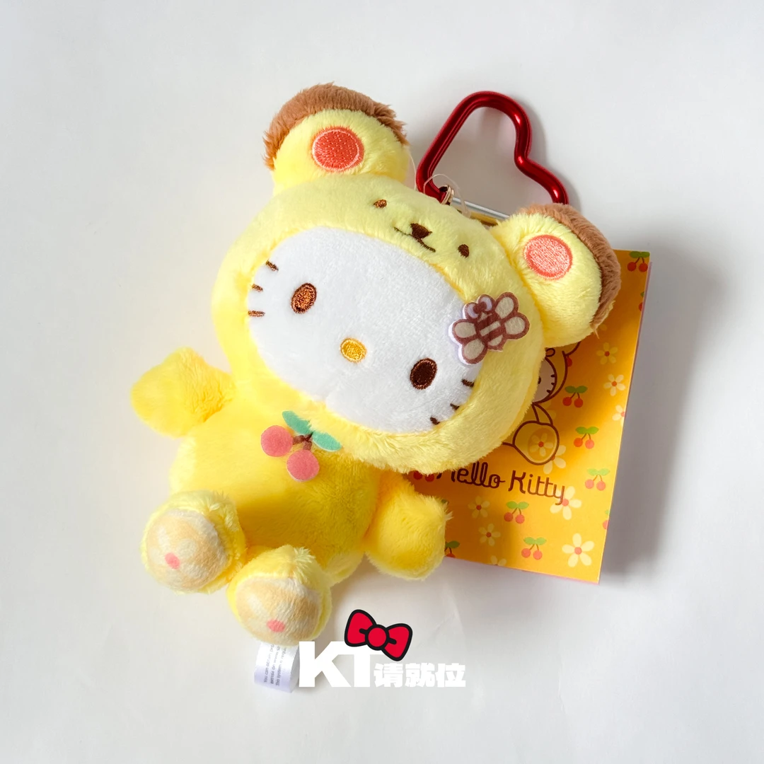 【蜜蜂小熊kitty】50周年限定款樱桃黄色hellokitty 三丽鸥挂件