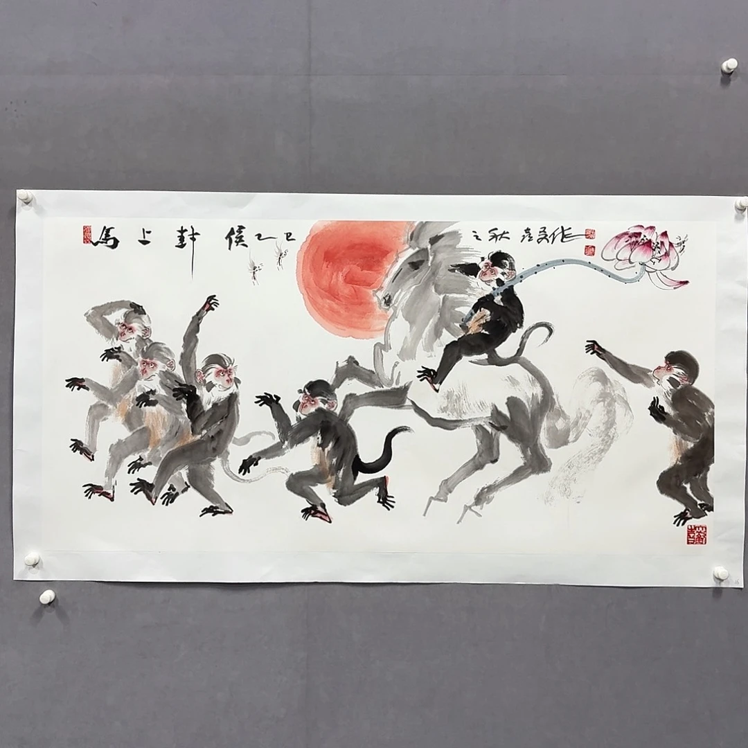 国画亲笔手绘放心去藏