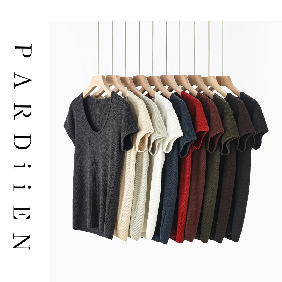 【北总严选】帕迪恩多色百搭抽条蛋蛋领短袖衫25PD-52035