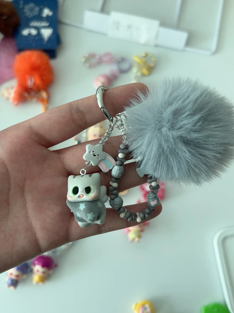 正版萌粒手工diy手机链车挂挂件挂饰装饰品