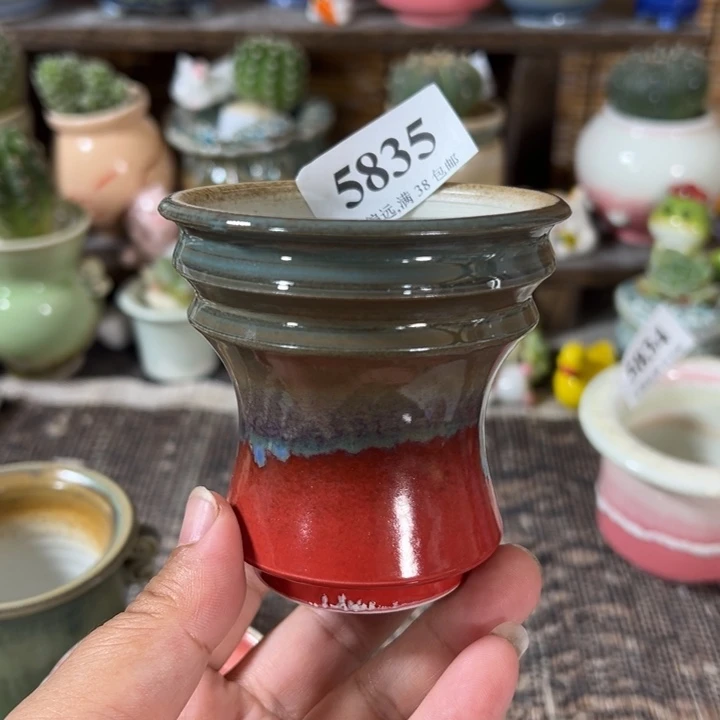 口6 手工花盆满30包邮