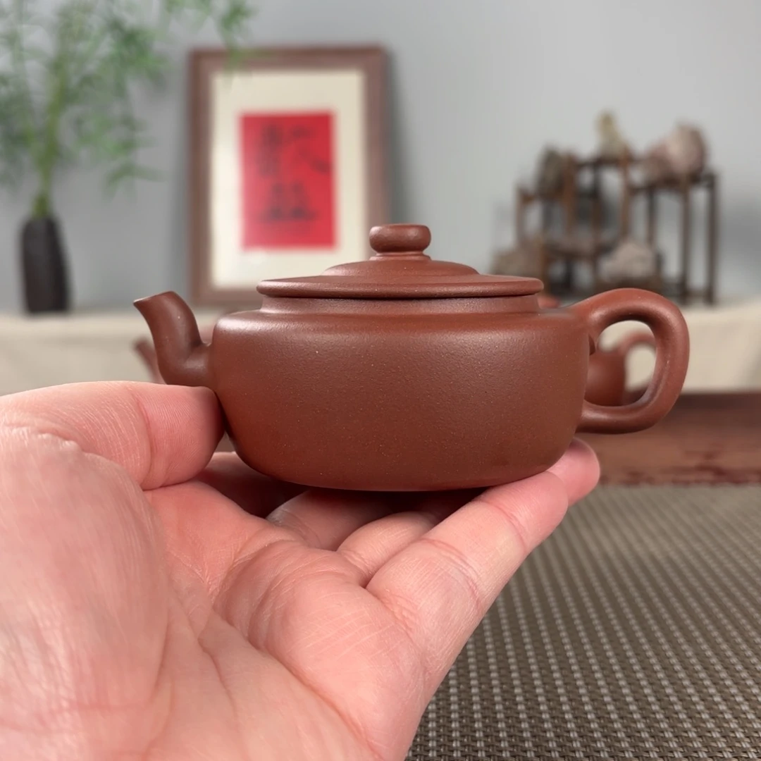 紫砂茶壶歪*黄龙山原矿紫砂壶