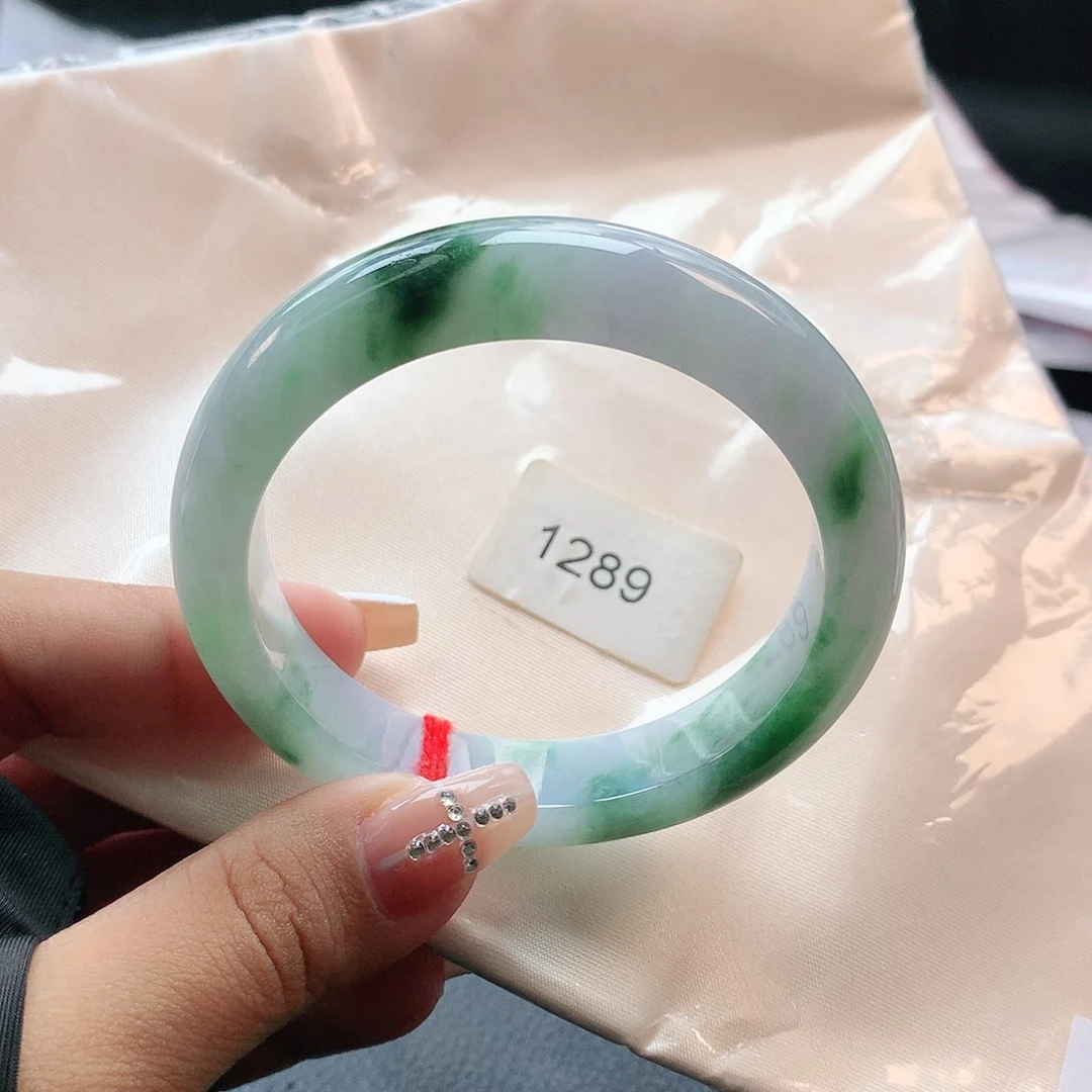 未镶嵌手镯翡翠56 天然缅甸a货翡翠1289