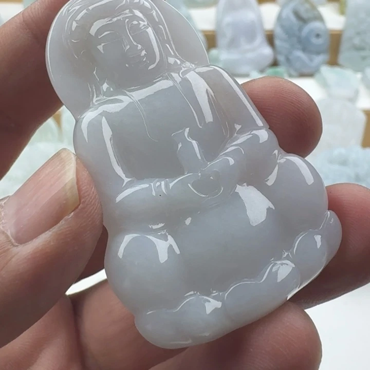 翡翠未镶嵌颈饰天然缅甸A货翡翠