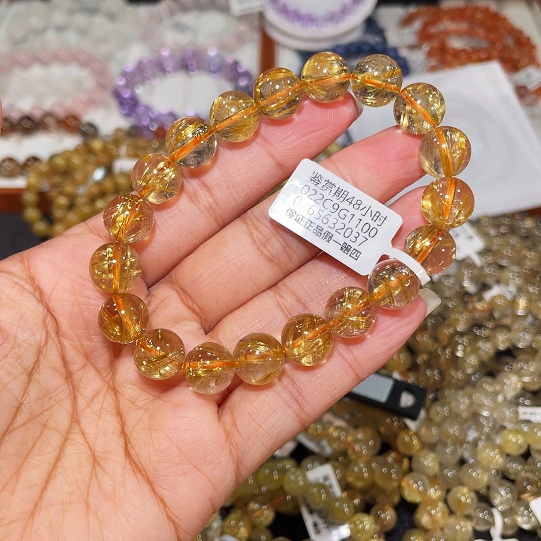 水晶手串未镶嵌钛金10m