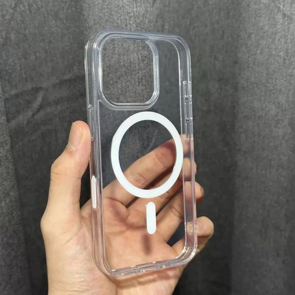 夕与空高级透明磁吸【16相机按键】适用苹果15promax手机壳12大孔14