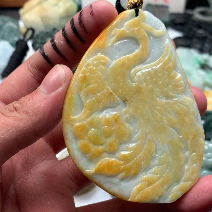 翡翠未镶嵌颈饰保真天然a货翡翠