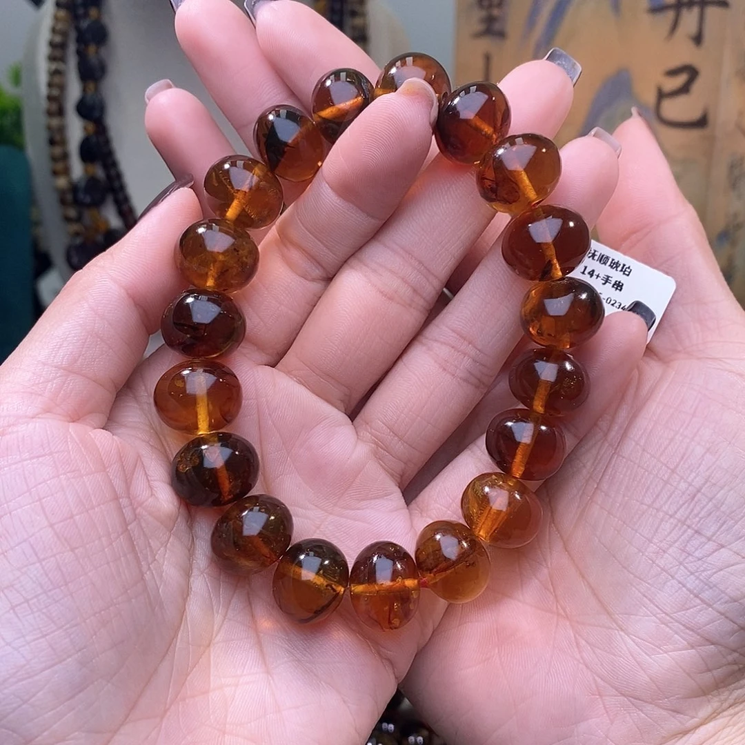 琥珀未镶嵌手链14➕