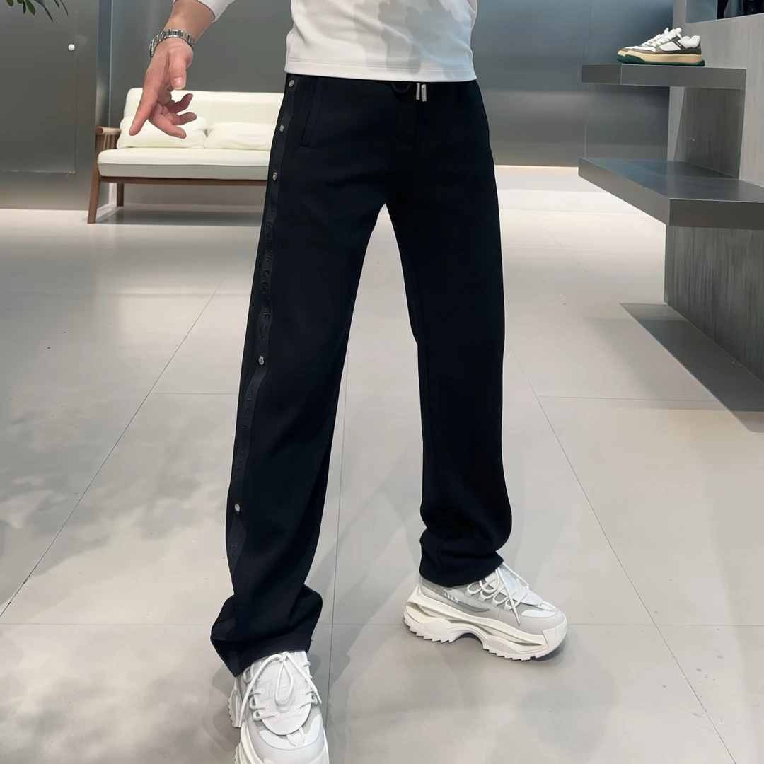 【VG轻奢】冬季高端重工刺绣铆钉时尚百搭加绒直筒休闲裤68268