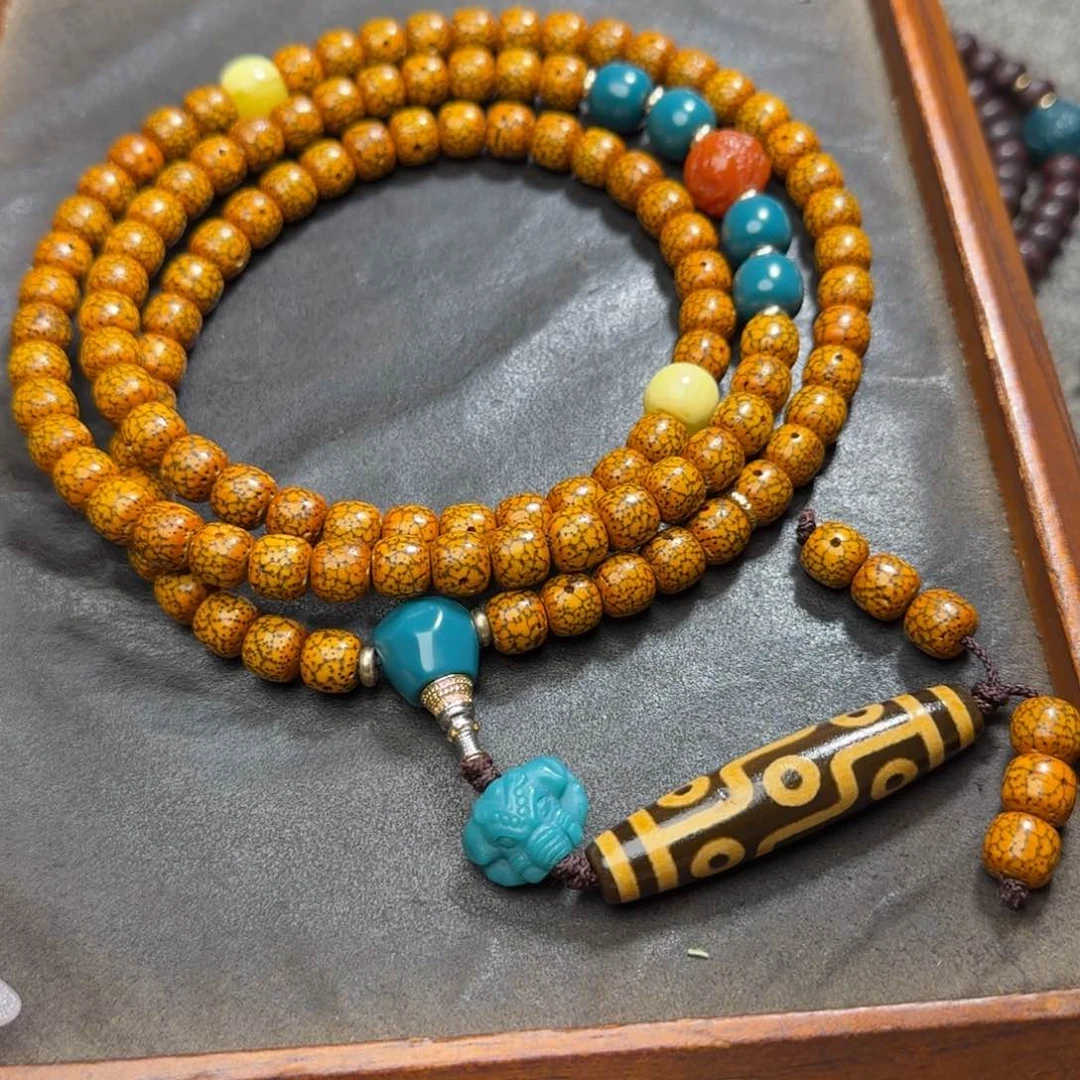 星月菩提吊坠黄*秀精品