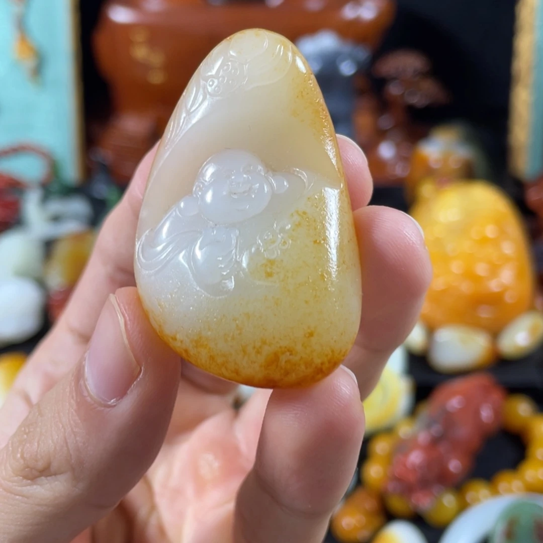 和田玉未镶嵌吊坠(不含链)