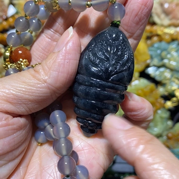 岫玉岫玉吊坠未镶嵌