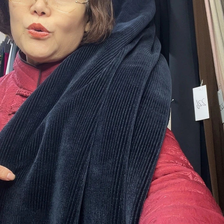 兰小条加绒1.1米面料