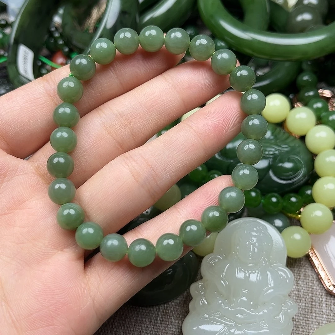 未镶嵌手串和田玉（碧玉）