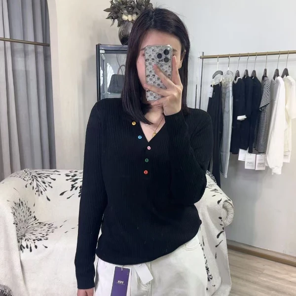 香朵2025春夏新款减龄轻奢针织衫24198