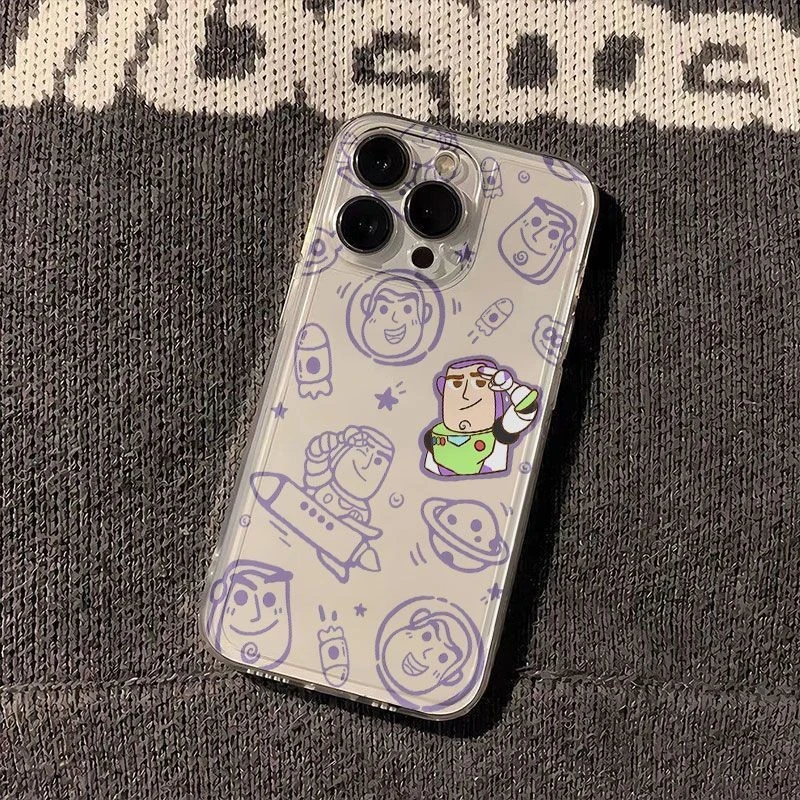 巴斯光年卡通太空手机壳适用于苹果15透明iphone14手机壳13/12pro