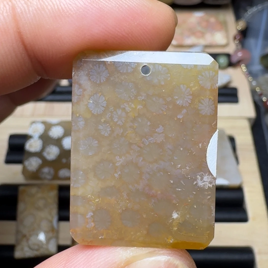 未镶嵌纯天然色有机玉石保真色硅化玉