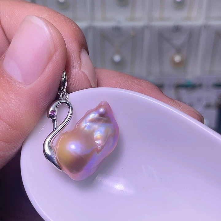 颈饰合金淡水珍珠32