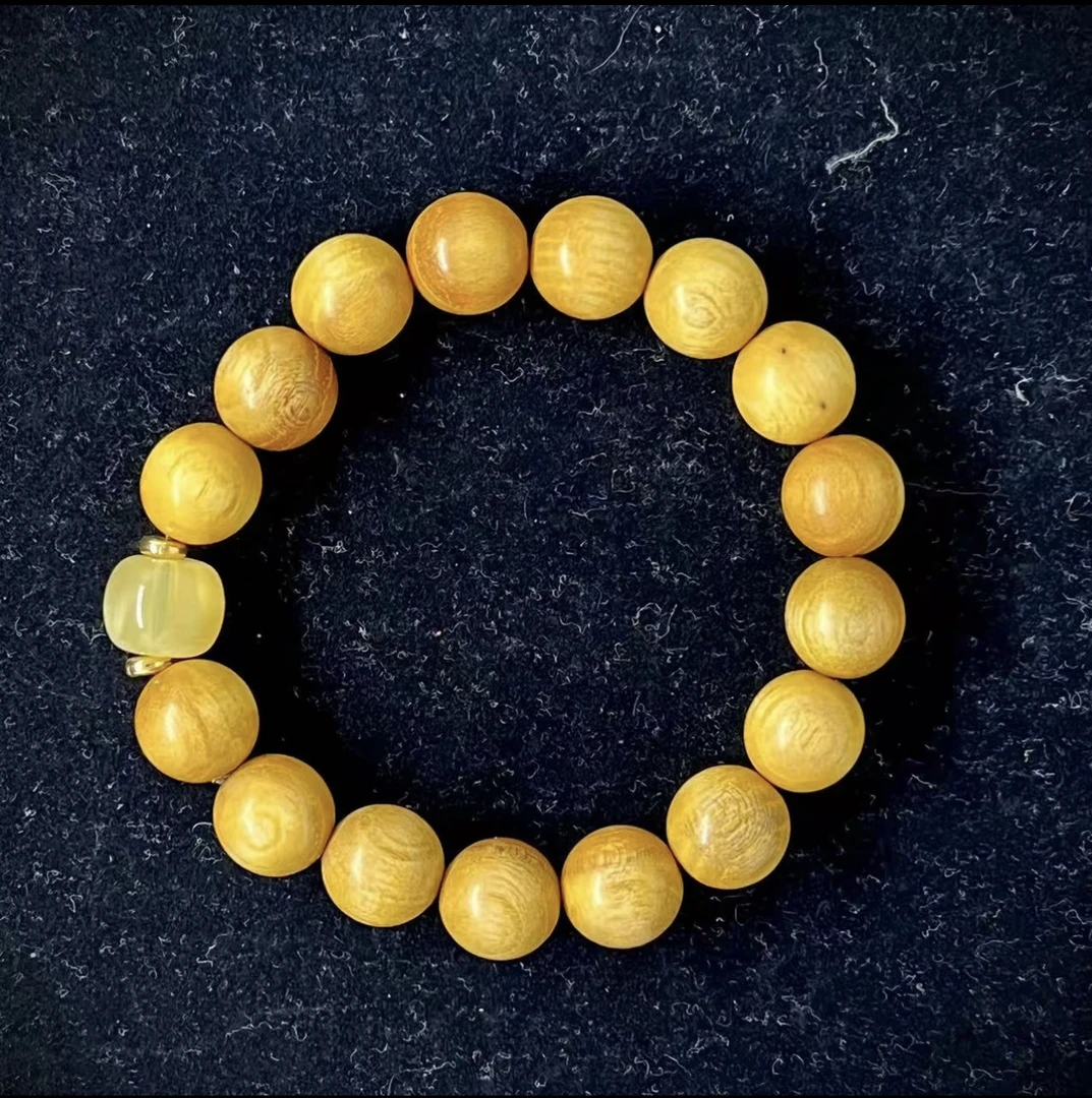 金丝楠单圈手串 X412精美手串 高端文玩手串 手串 挂件 -(无礼盒)