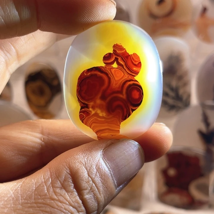 玛瑙/玉髓吊坠(不含链)未镶嵌