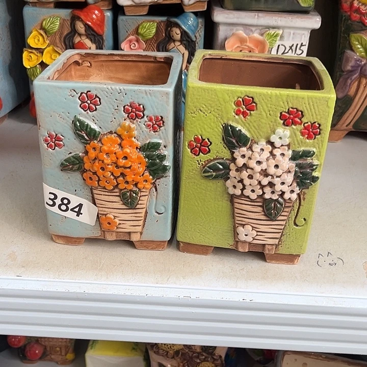 粗陶材质多肉花盆