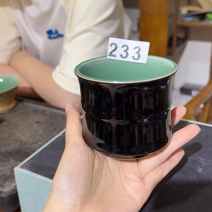 龙泉云间青瓷小米茶器