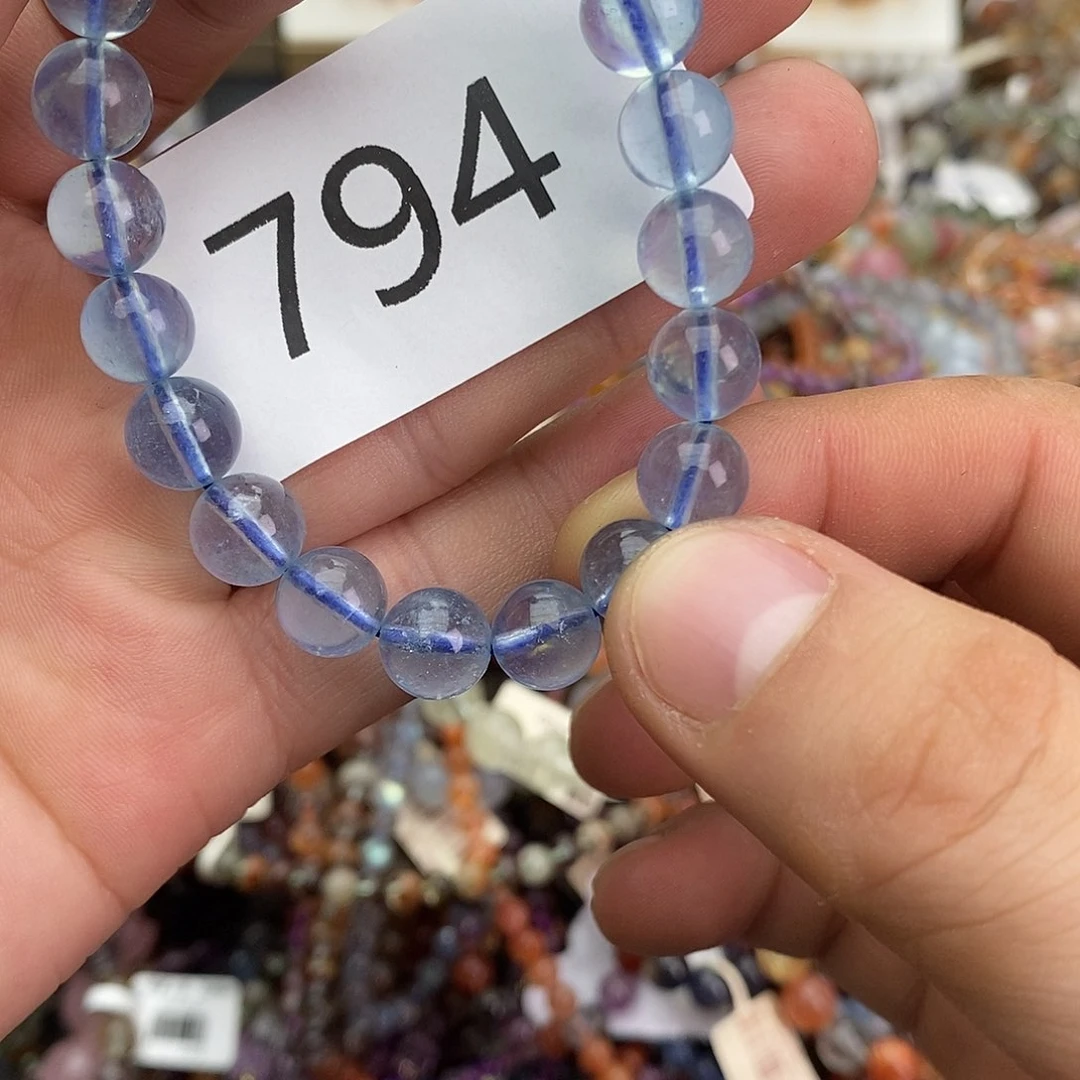 未镶嵌手链海蓝宝石手链