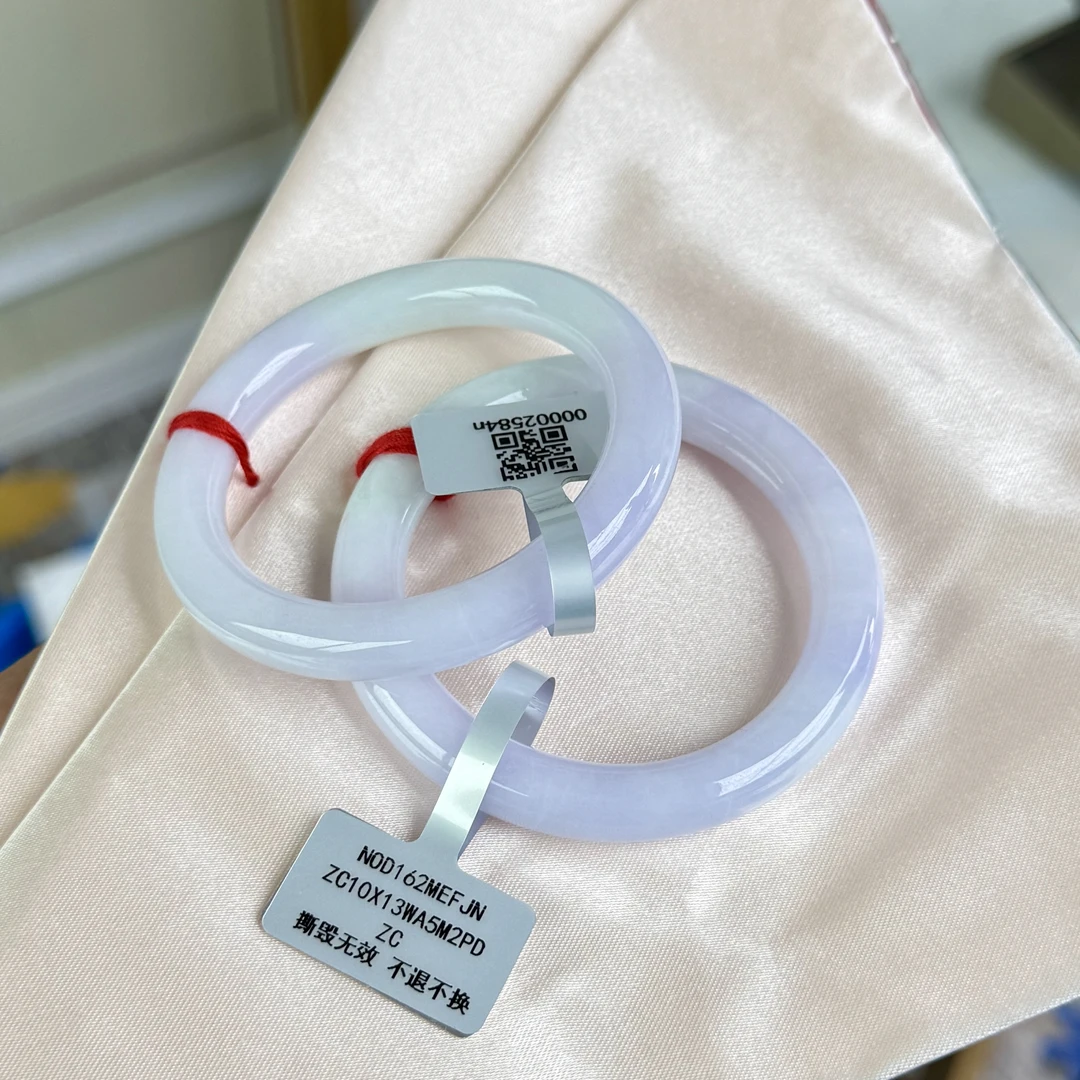 『手镯七仙女』天然A货翡翠手镯/00002594n/多样性发一支 圆条