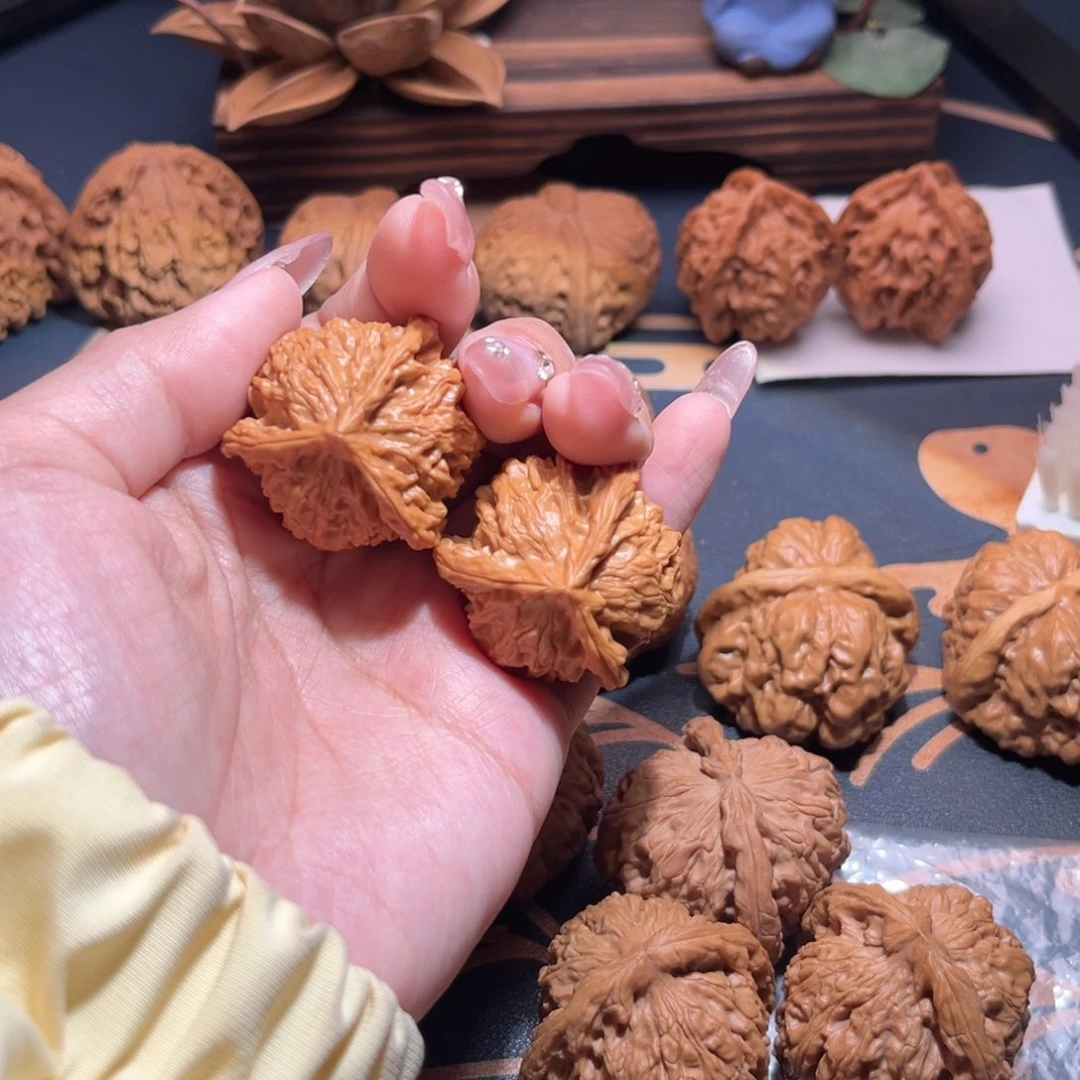 文玩核桃吊坠34全品盘山三棱