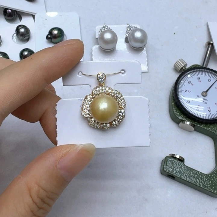 海水珍珠银S925镶嵌颈饰是***啊