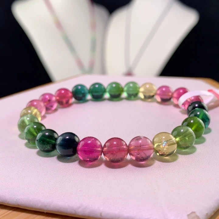 双色碧玺手链未镶嵌