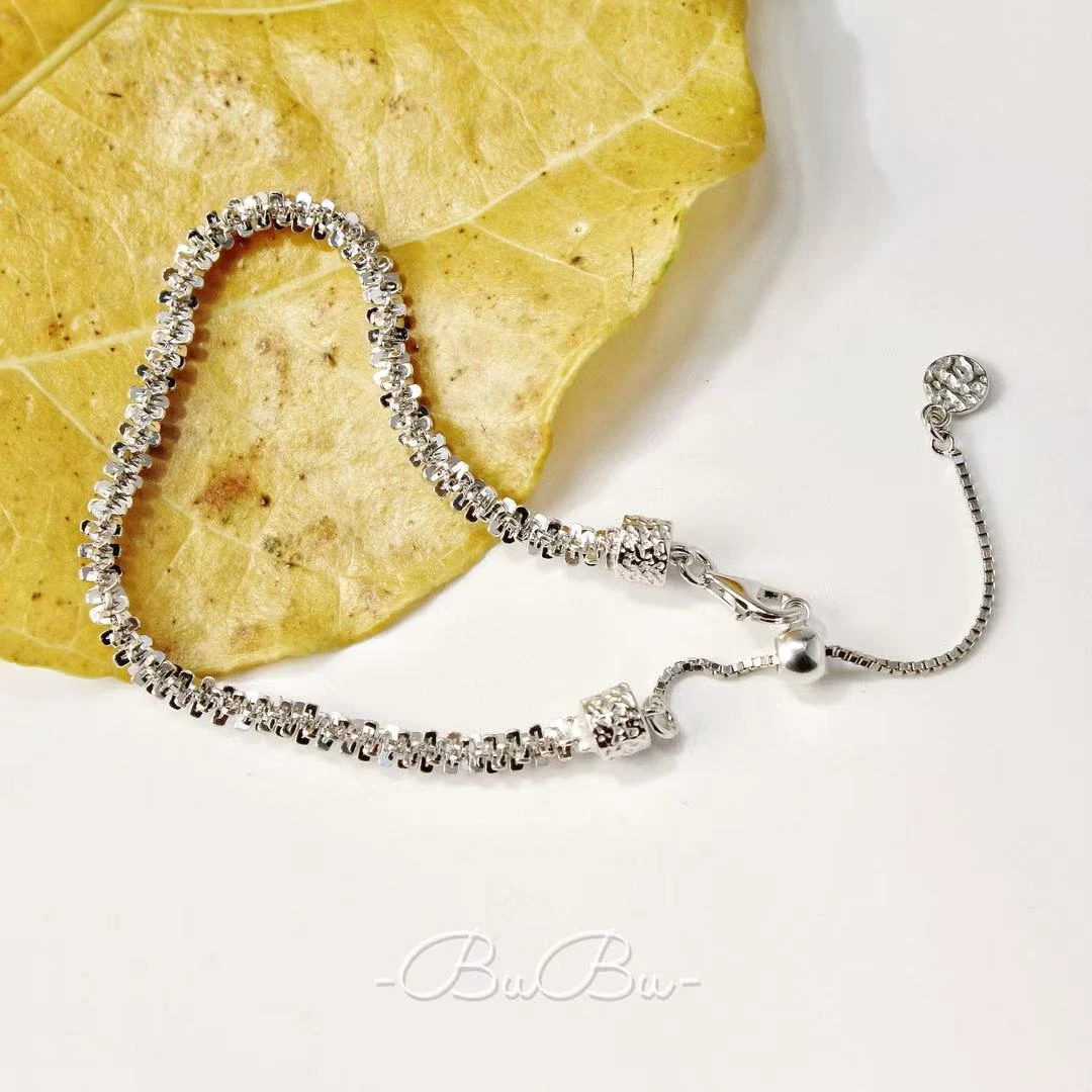 925银手链 <琉光>轻奢小众意大利波光粼粼碎冰冰超闪耀眼璀璨手链