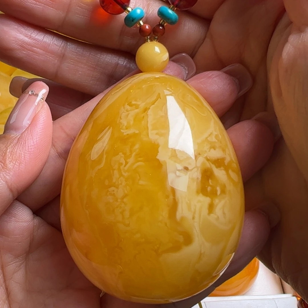 蜜蜡毛衣链未镶嵌无优化