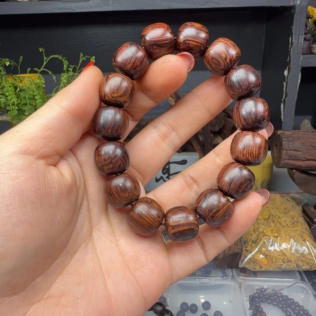 香榧木花梨公手串1415老型一串