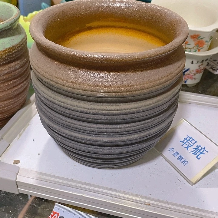 紫砂花盆多肉绿植瑕疵盆有孔