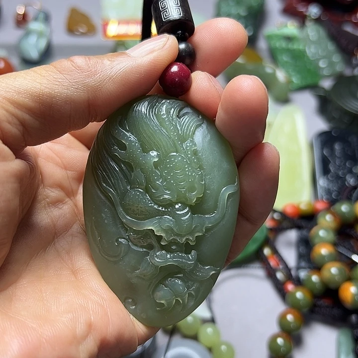 和田玉（青玉）未镶嵌挂件
