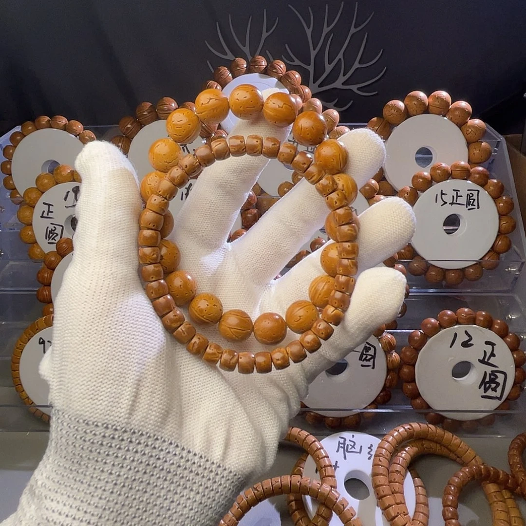旁***者脑纹核壁5 X 7和正圆光珠11.8尺寸