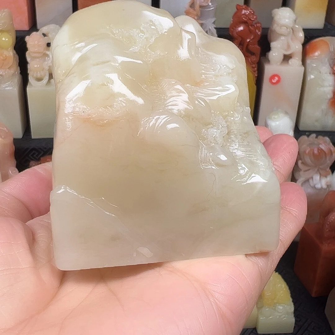 解***药寿山石寿山石寿山石精品印章