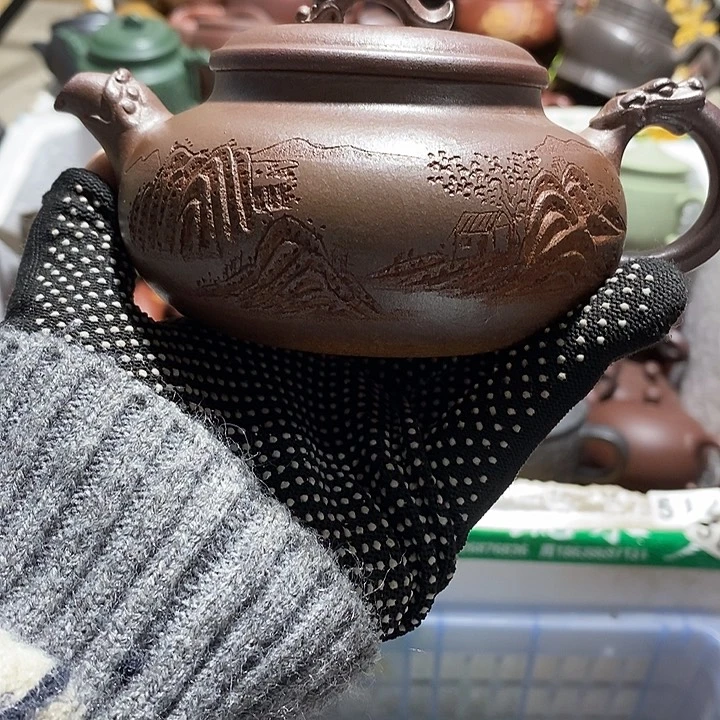 紫砂茶壶嘴磕微瑕