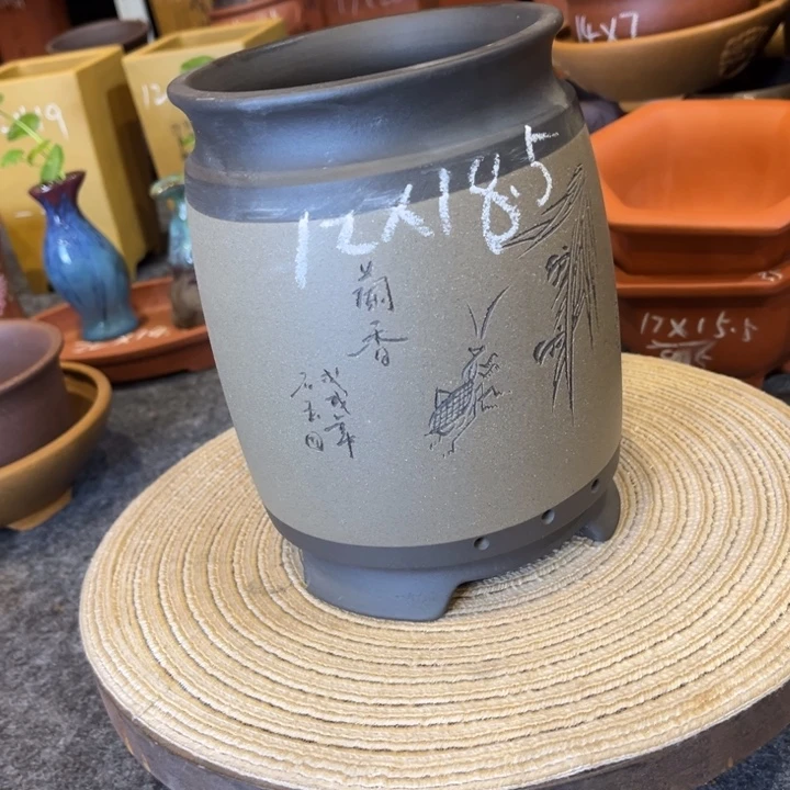 紫砂花盆紫砂花盆