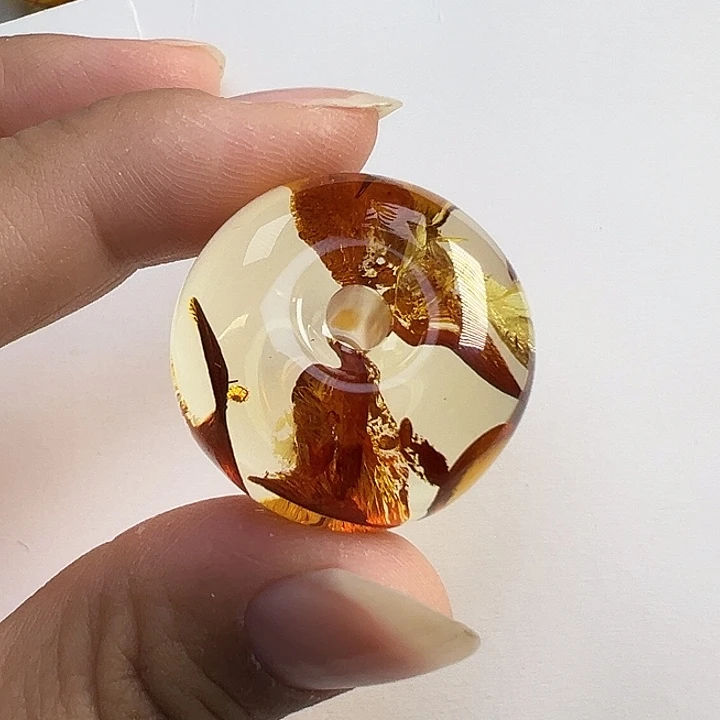 琥珀（花珀）未镶嵌颈饰