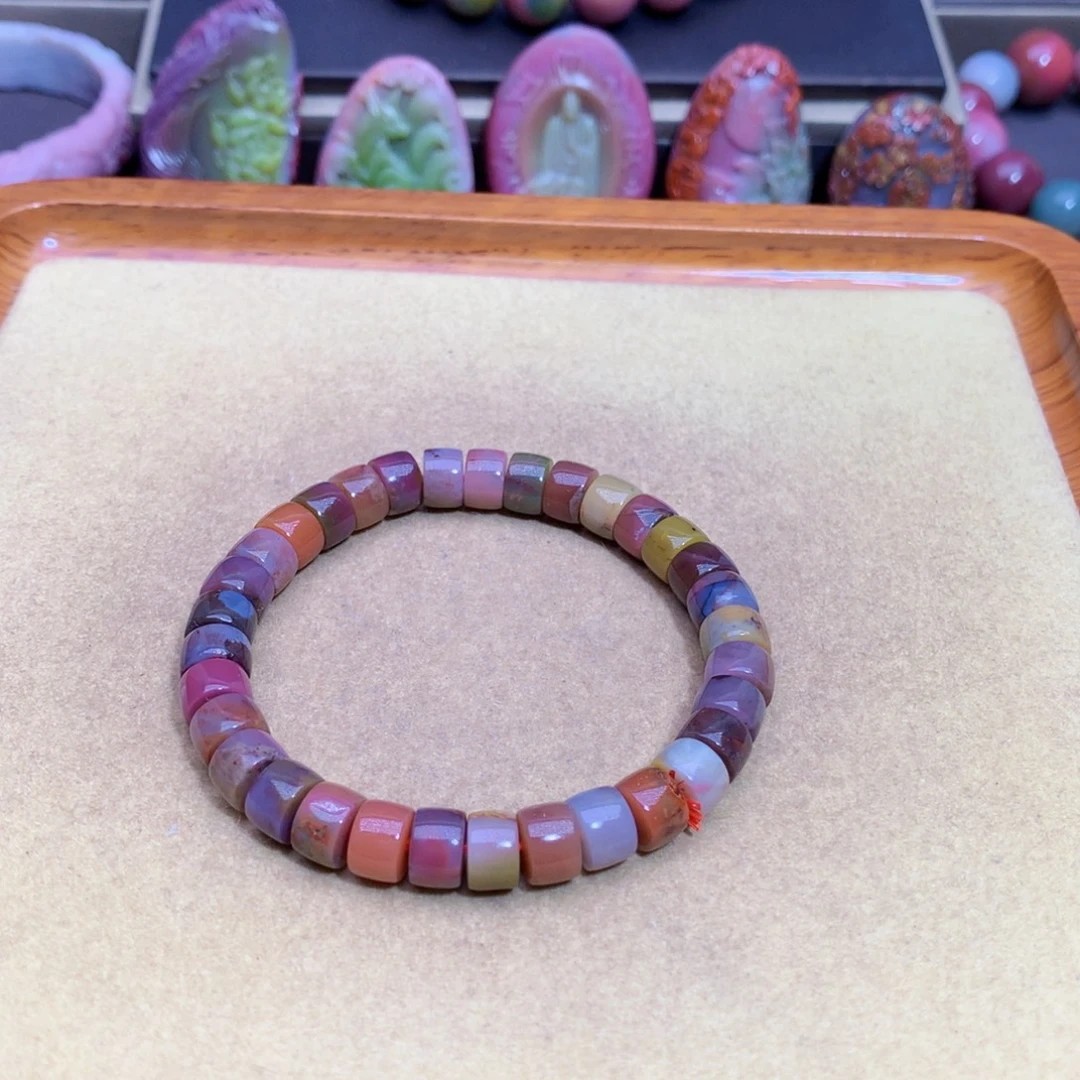 玛瑙未镶嵌手链盐源