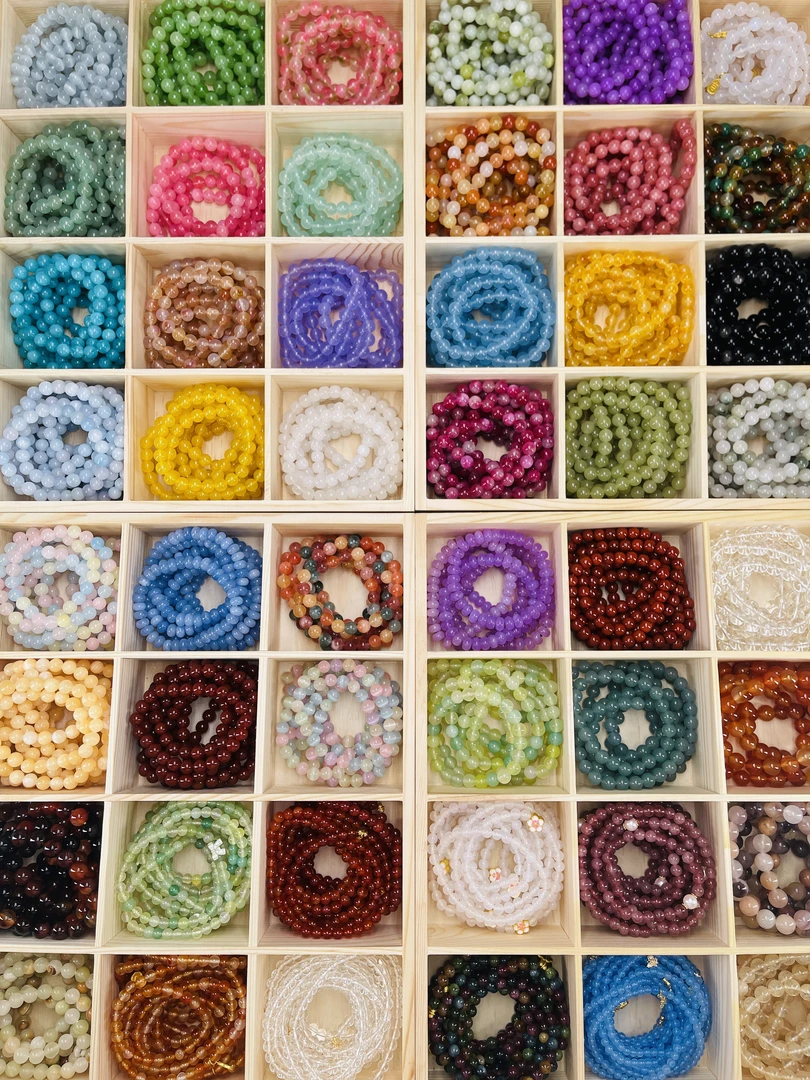 水晶玛瑙玉石 （散珠diy）手串手工多样性发一