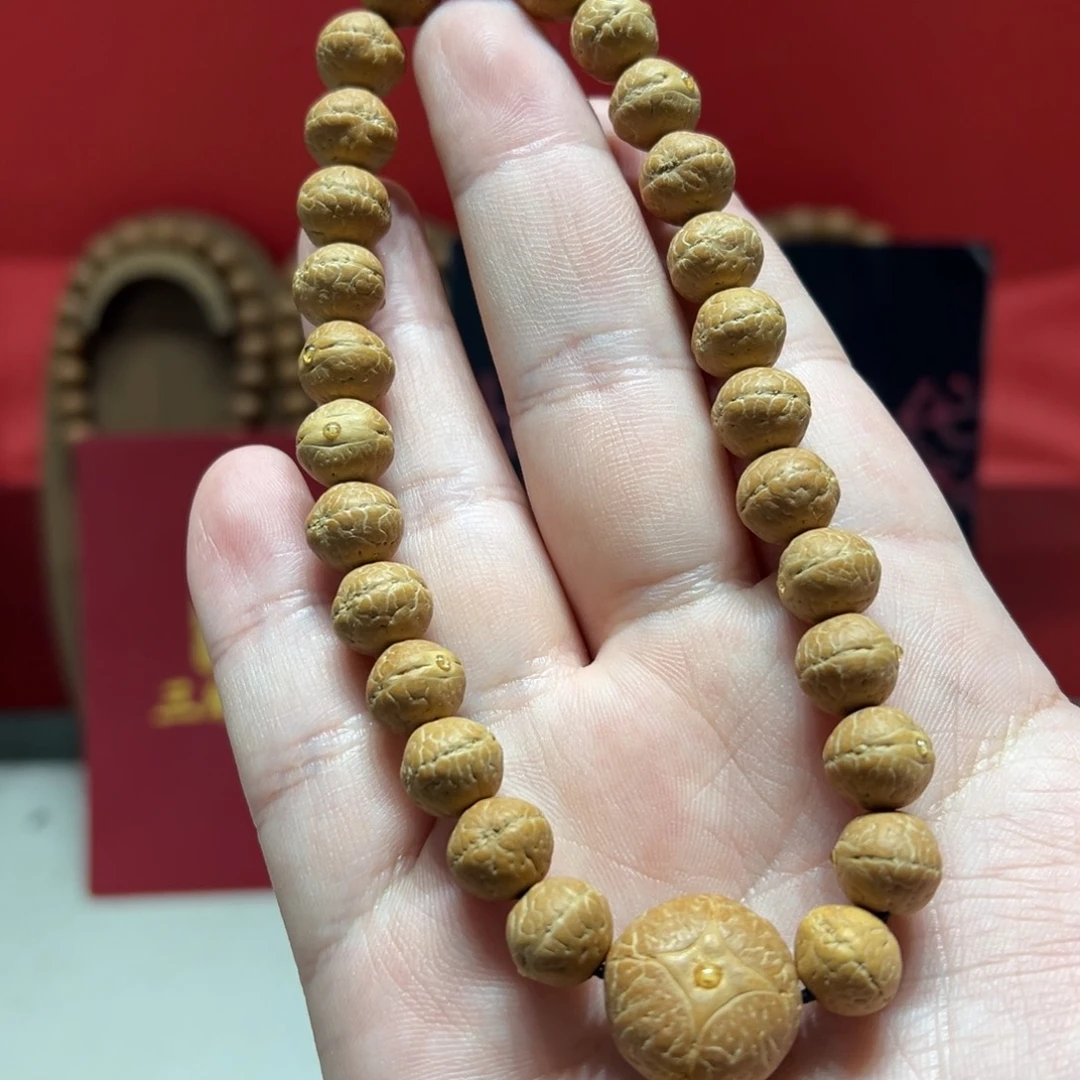 手串凤眼菩提10.5mm尼泊尔凤眼菩提手持27实心飞碟