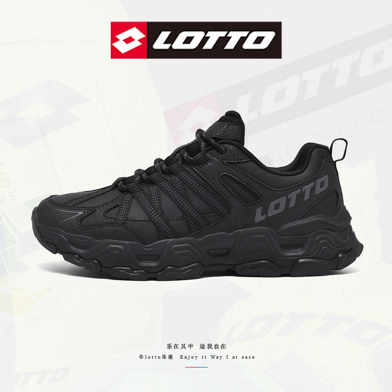 LOTTO/乐途秋冬上新户外踏青情侣透气加绒皮面运动防滑徒步登山鞋