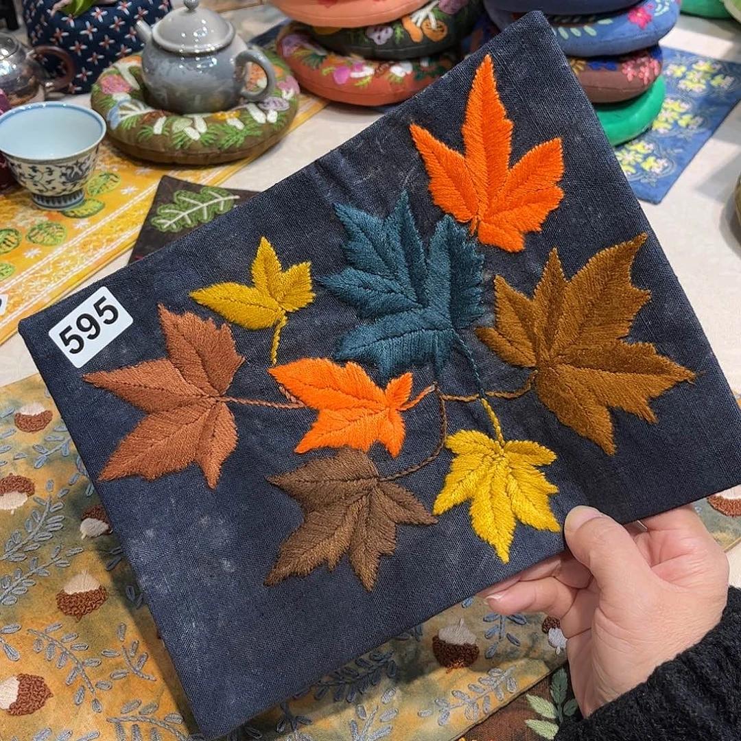 金***饱刺子绣茶席美美价